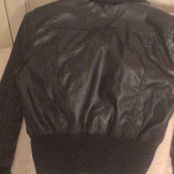 Miley Cyrus PU leather jacket size M - Picture 3 of 5